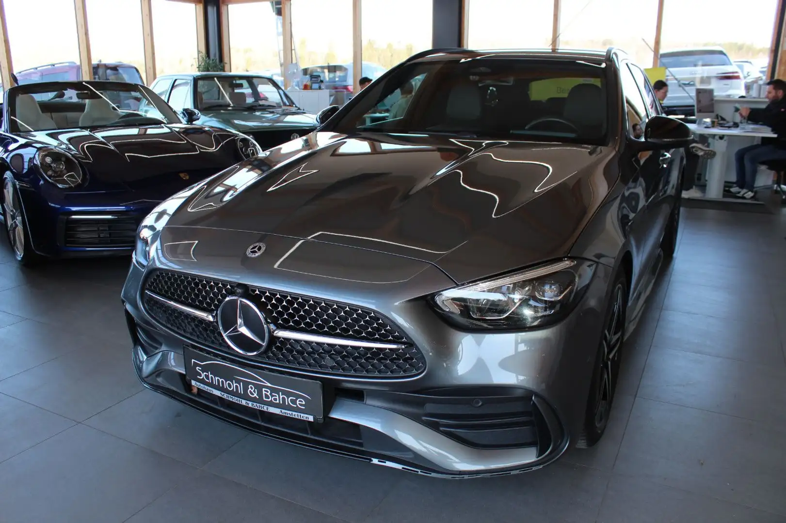 Mercedes-Benz C 200 T d AMG Line*NAVI*LED*MBUX*AHK* Grau - 1