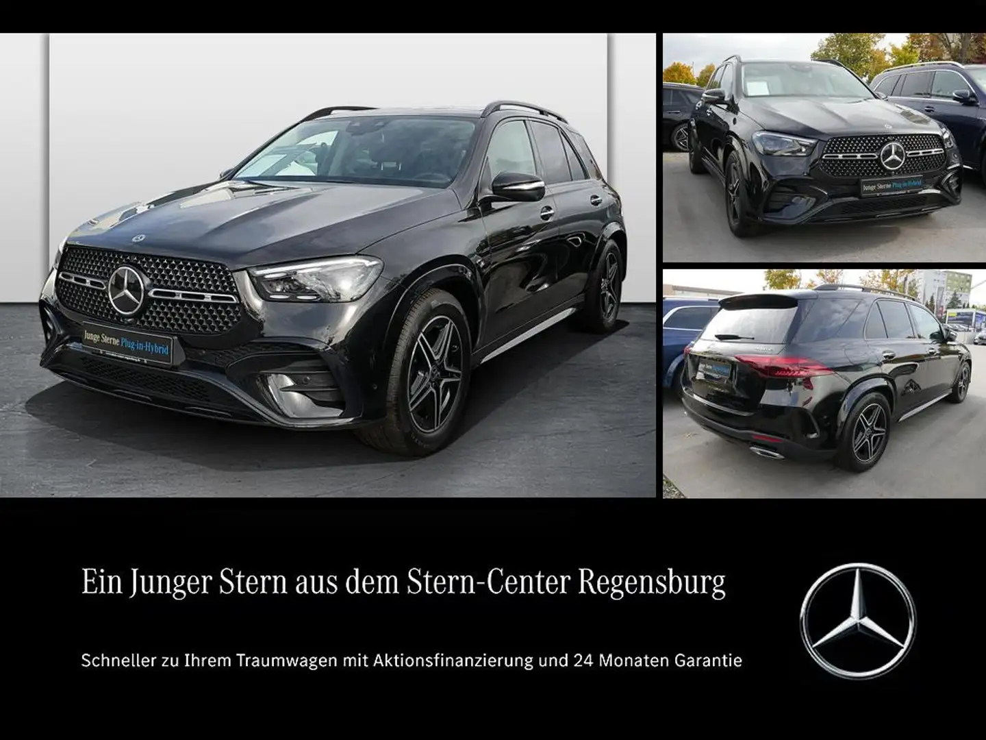 Mercedes-Benz GLE 400 e 4M AMG+DIST+PANO+HUD+AHK+AIRMATIC+360° Noir - 1
