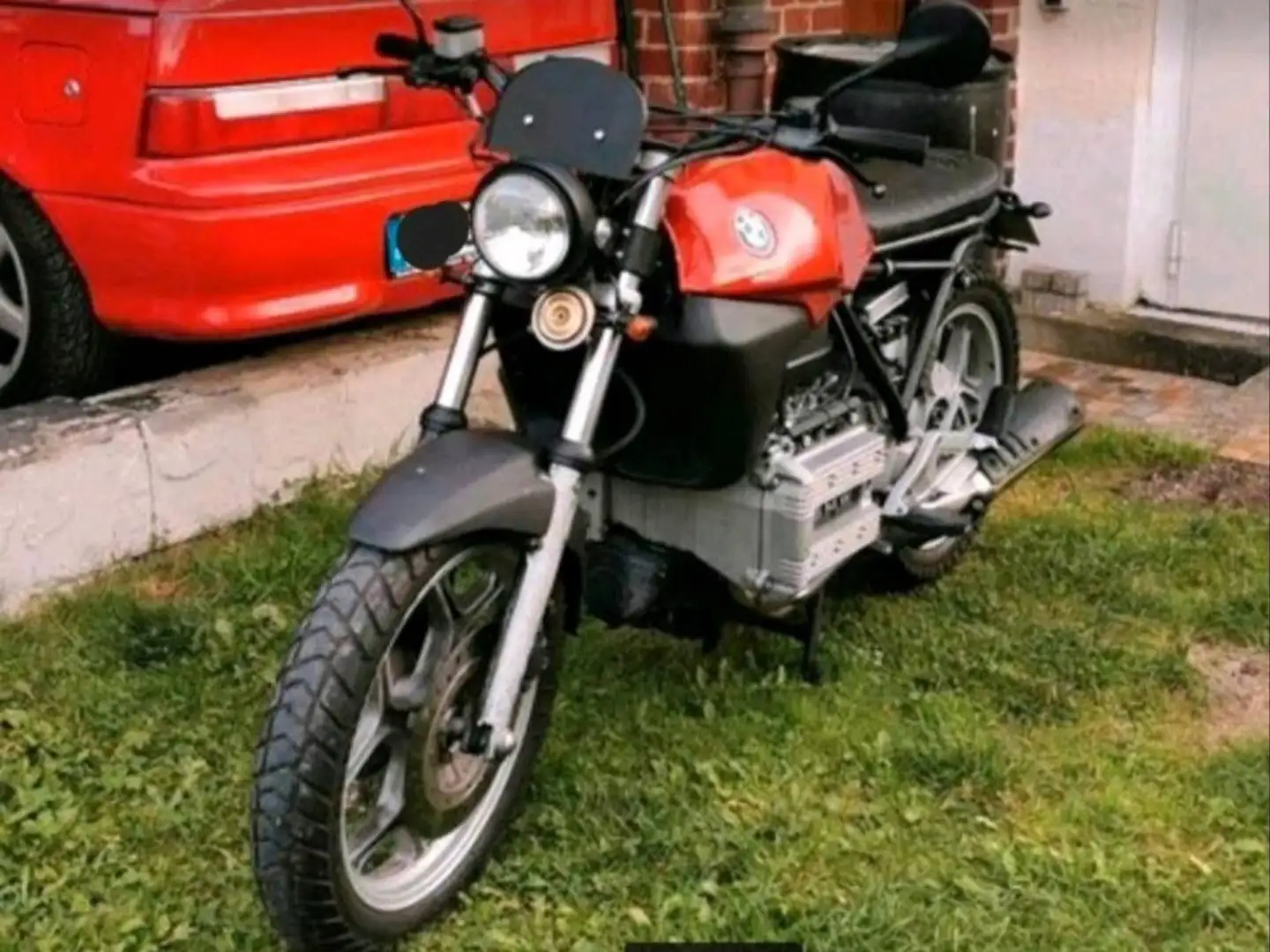 BMW K 75 C Scrambler Caferacer Rojo - 2
