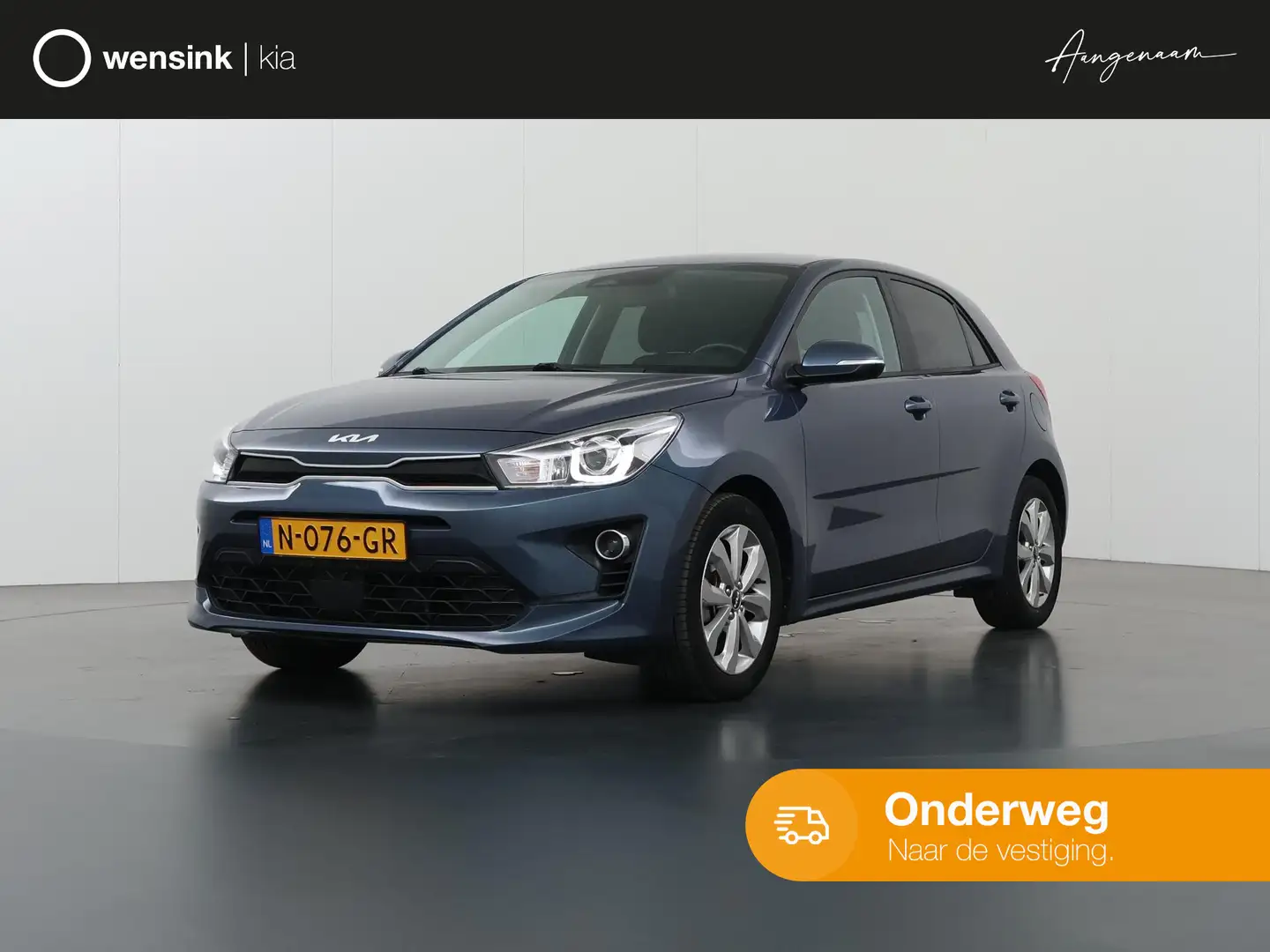Kia Rio 1.0 T-GDi MHEV DynamicPlusLine | Navigatie | Parke Blauw - 1