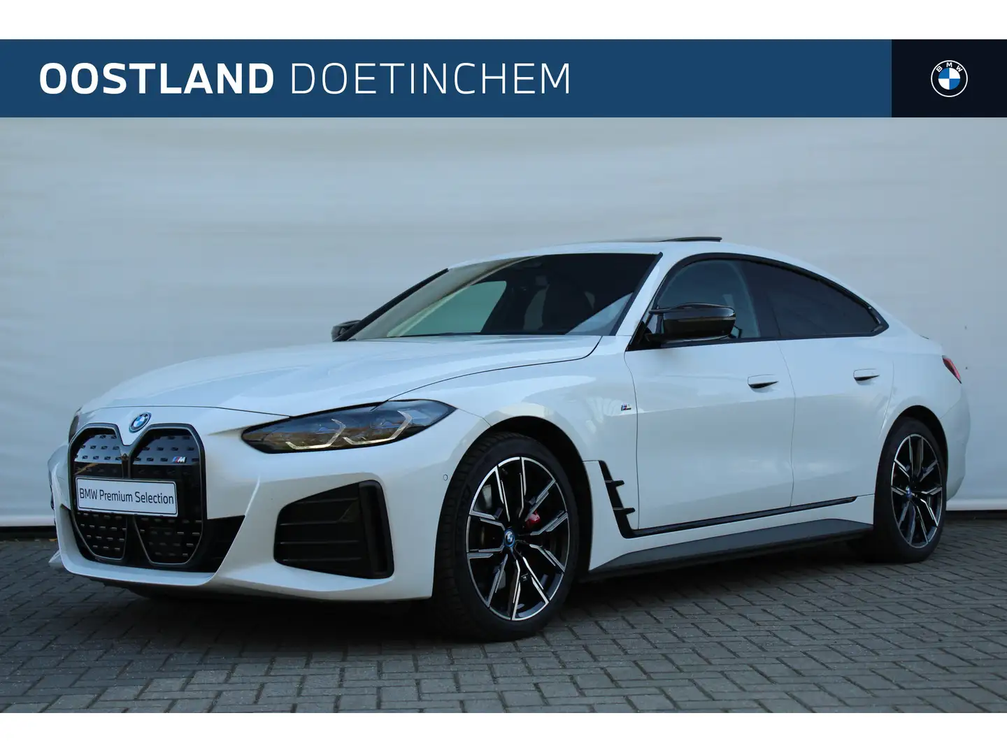BMW i4 M50 High Executive / Schuif-kanteldak / Trekhaak / Wit - 1