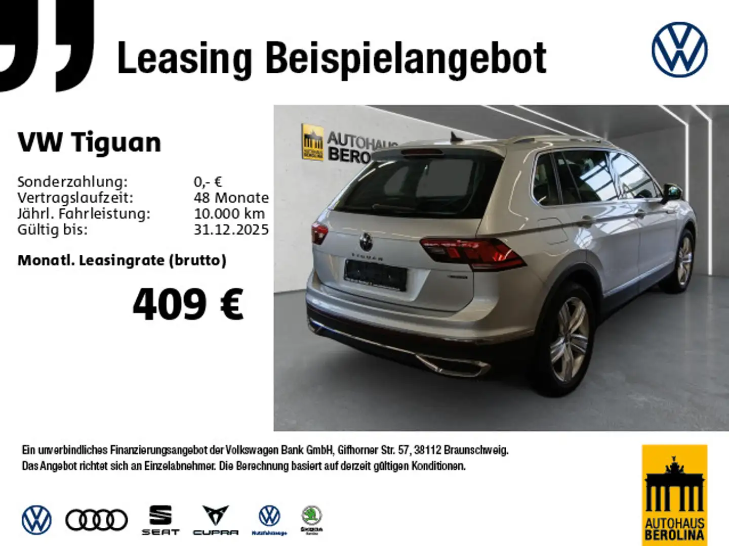 Volkswagen Tiguan 2.0 TDI 4M Elegance DSG *StdHz*IQ.DRIVE* Argento - 1