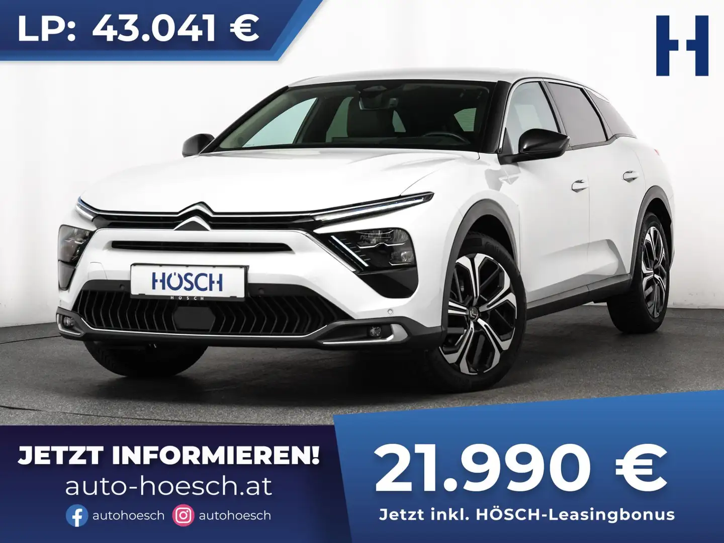 Citroen C5 X PureTech 130 PLUS 19" HEAD-UP LEDER AKTION -49% Weiß - 1
