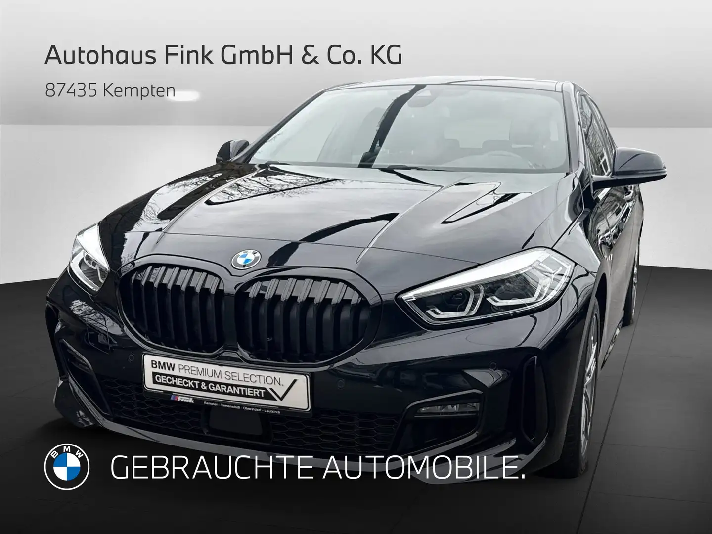 BMW 118 i M Sport HiFi LED Tempomat Klimaaut. Shz Schwarz - 1