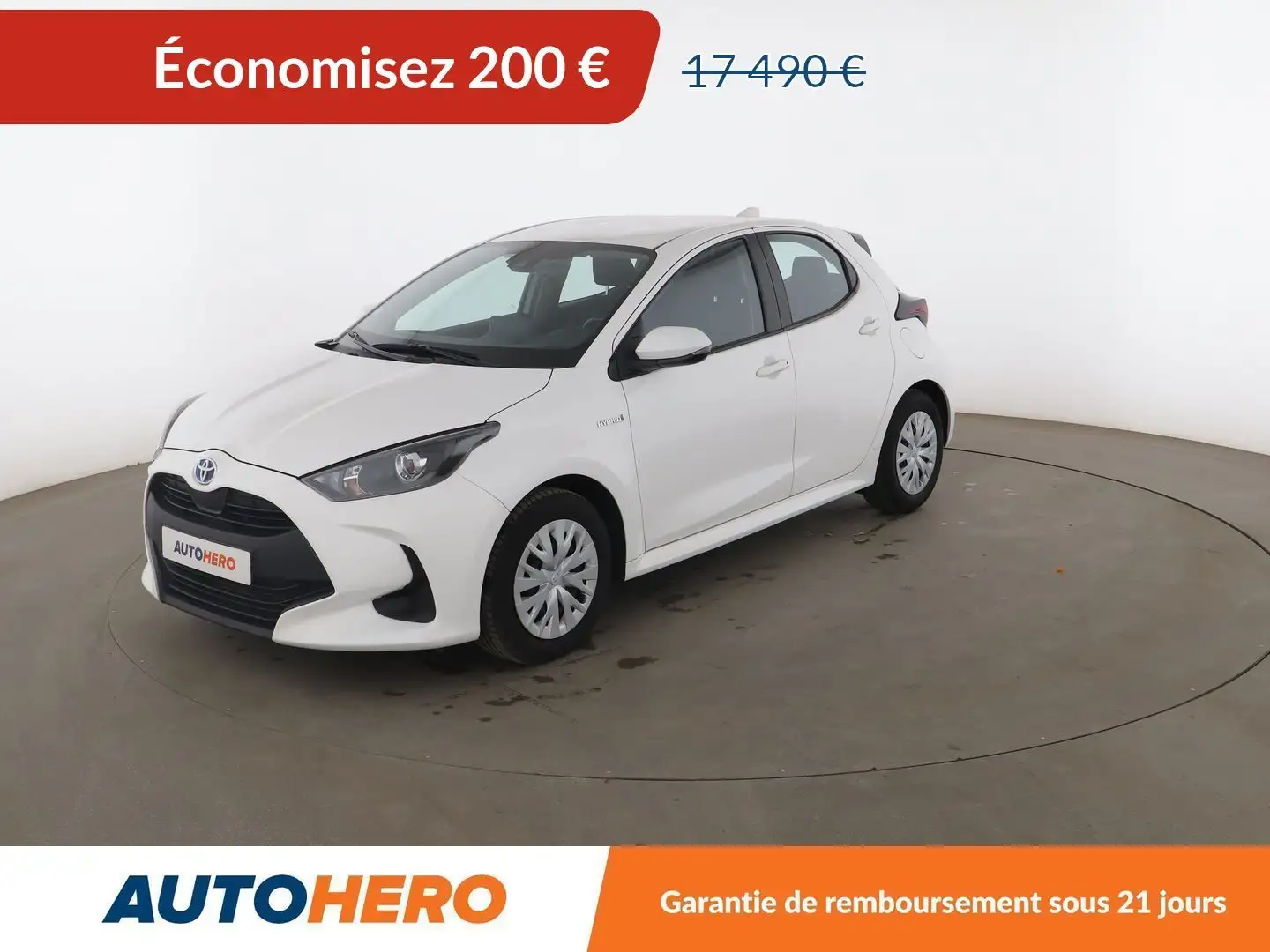 Toyota Yaris 1.5 Hybrid France Blanc - 1