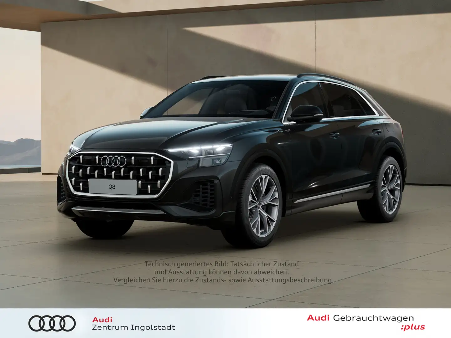 Audi Q8 55 TFSI e qu S line MATRIX Allradl. Luft 21" Schwarz - 1