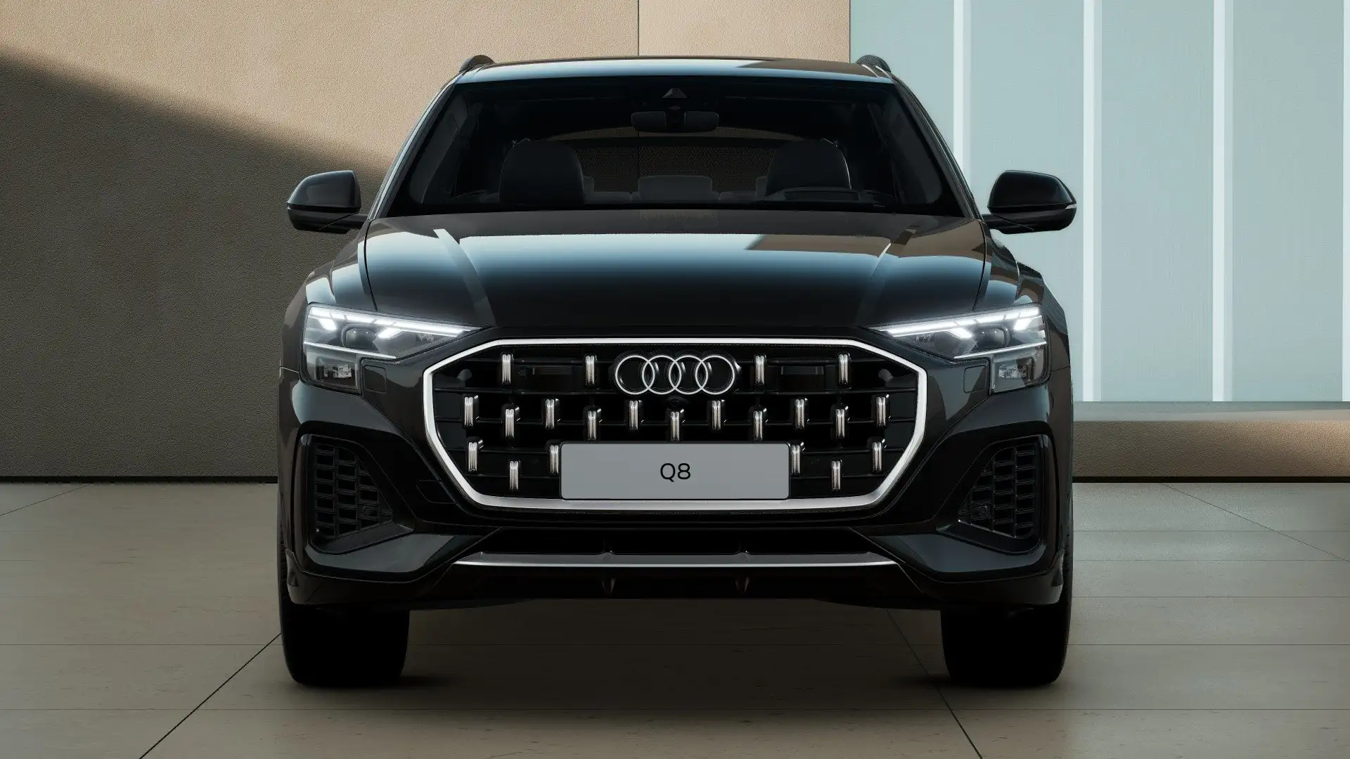 Audi Q8 55 TFSI e qu S line MATRIX Allradl. Luft 21" Schwarz - 2