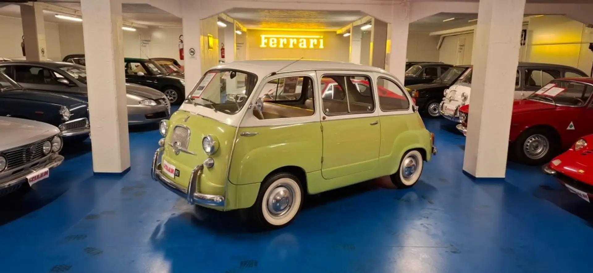 Fiat Multipla 600D PISTACCHIO - PANNA Vert - 1
