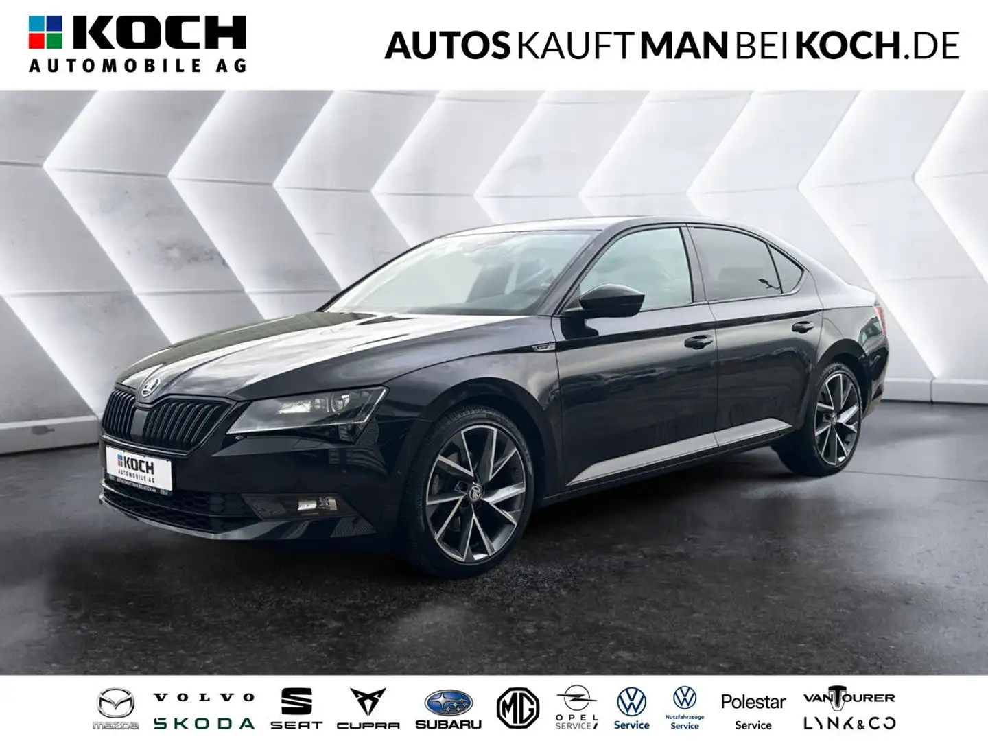 Skoda Superb 1.4 TSI DSG SportLine NAVI XENON STANDHZ Zwart - 1