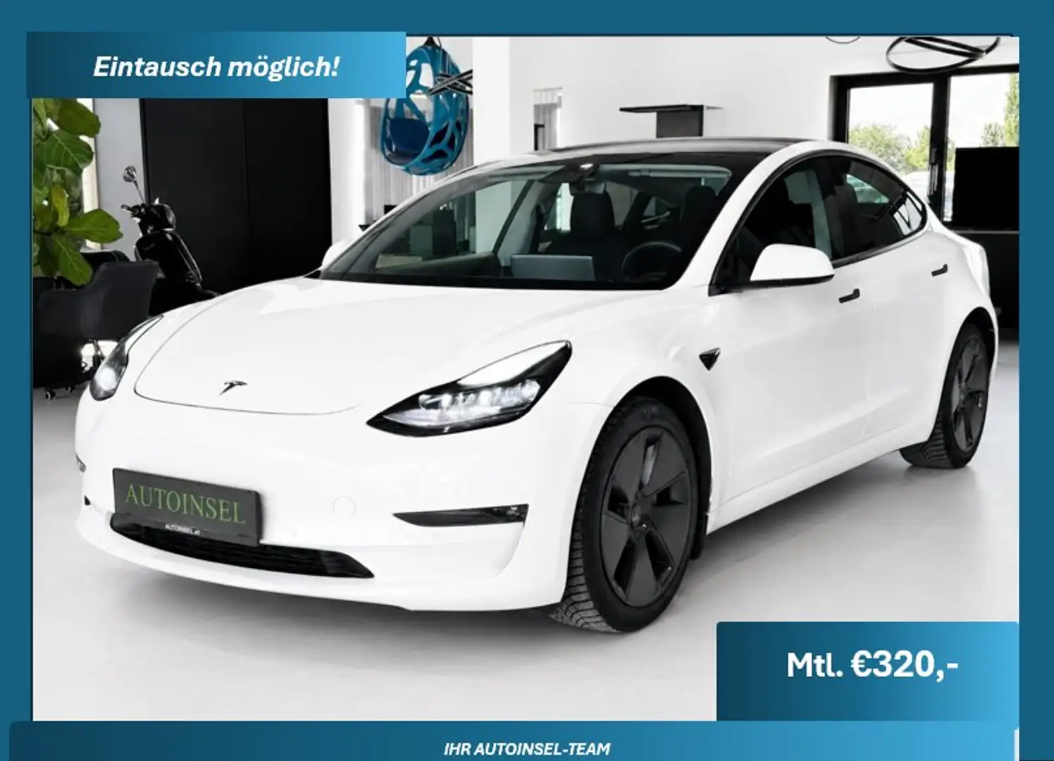 Tesla Model 3 Long Range Langstreckenbatterie Dual AWD Weiß - 1