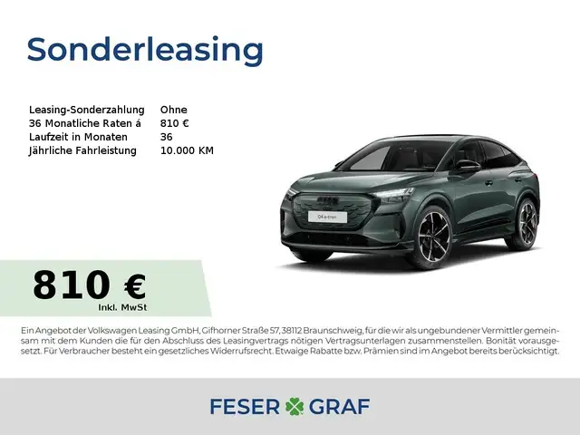 Audi Q4 E-Tron in Green for sale