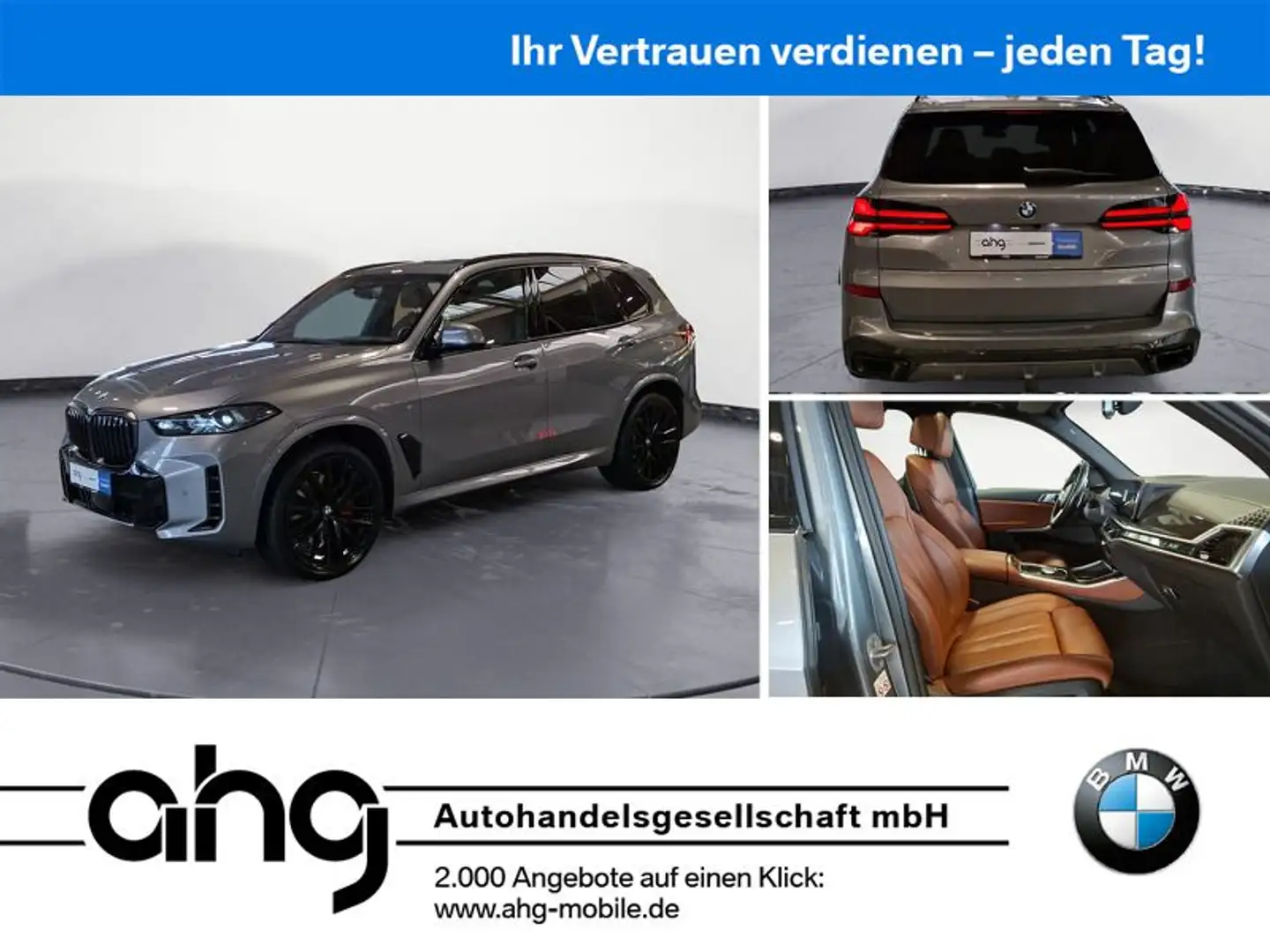 BMW X5 xDrive40d M Sport AHK STHZ PANORAMA H&K Grau - 1