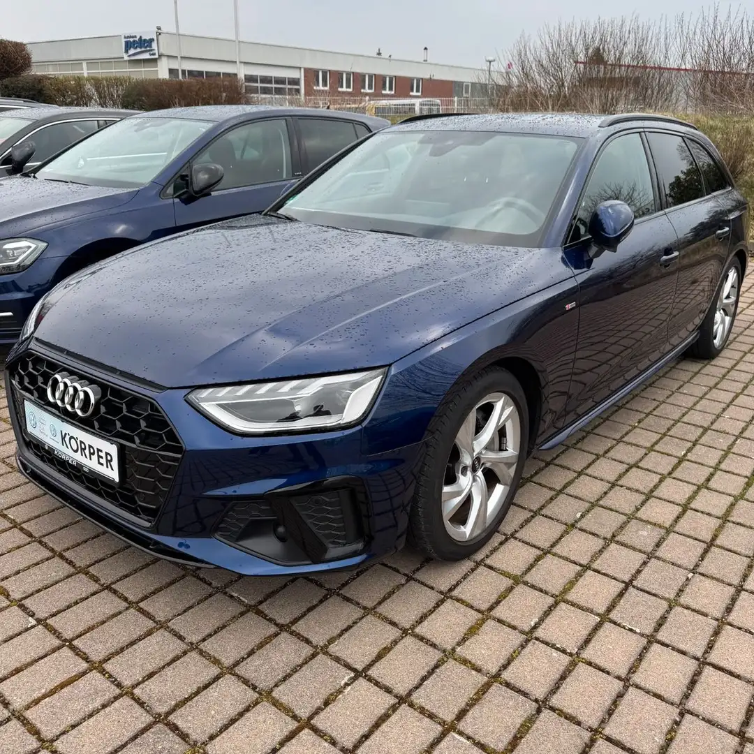 Audi A4 Avant 40 TFSI S line Blau - 1