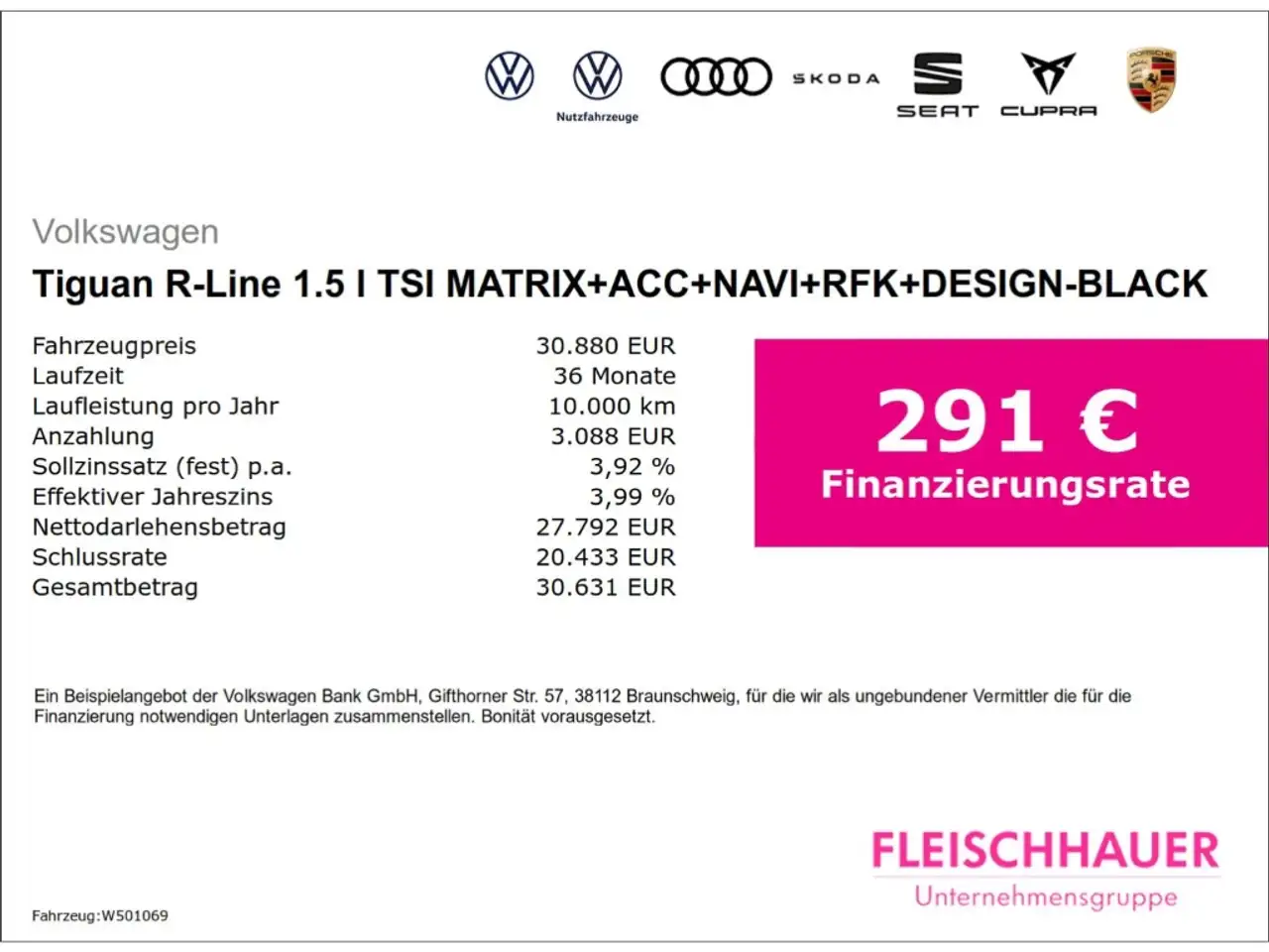 Volkswagen Tiguan R-Line 1.5 l TSI MATRIX+ACC+NAVI+RFK+DESIGN-BLACK 3