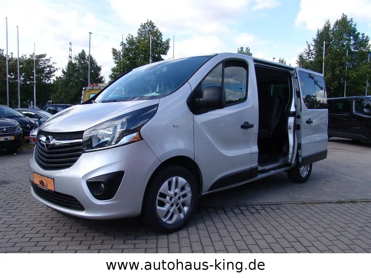 Opel Vivaro B  L1 Exklusiv-NAVI/2Schiebe.tü/8Sit/TOP Gris - 2