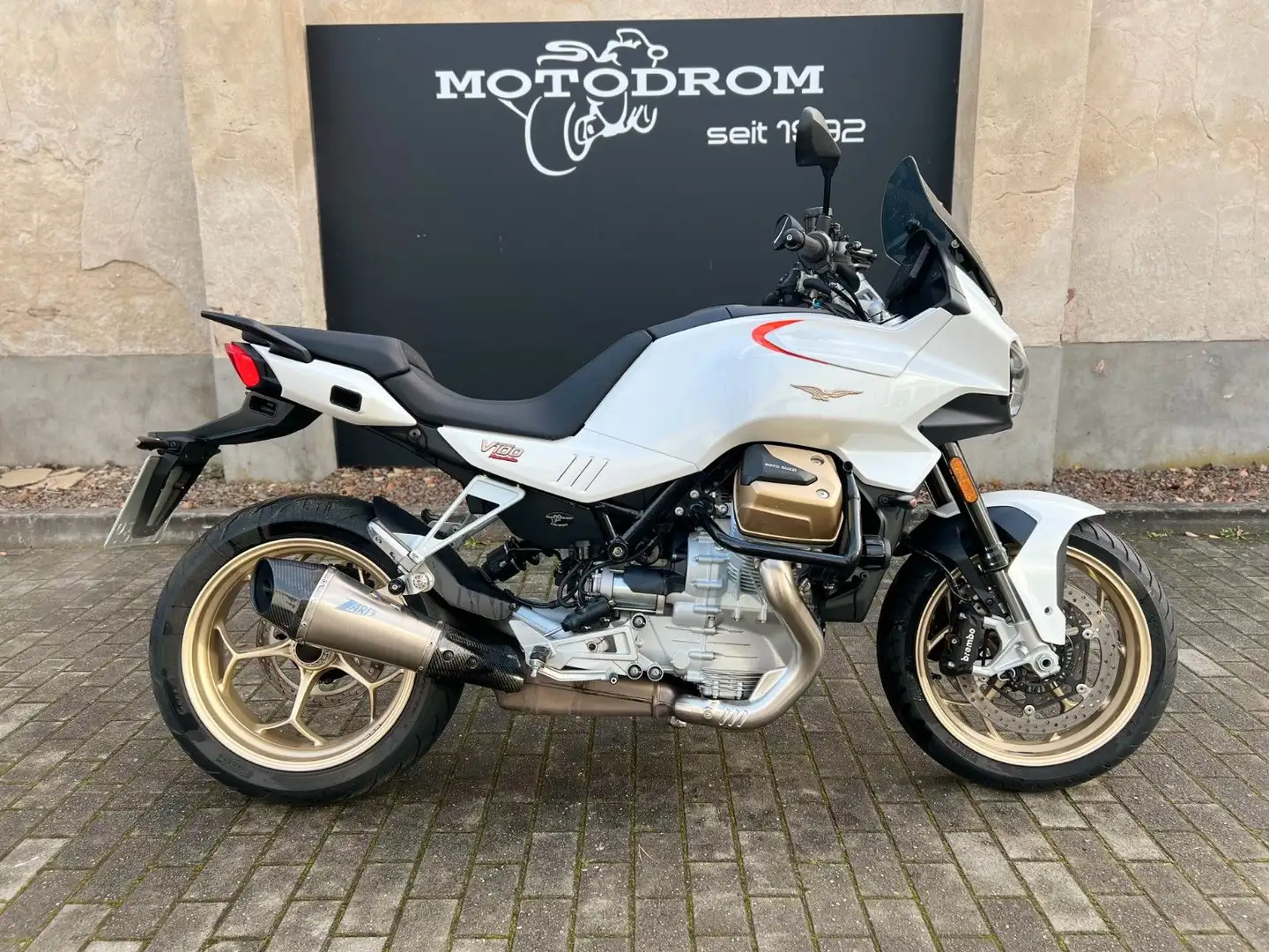 Moto Guzzi V 100 ZARD, Scheinwerfer, Sturzbügel Biały - 1