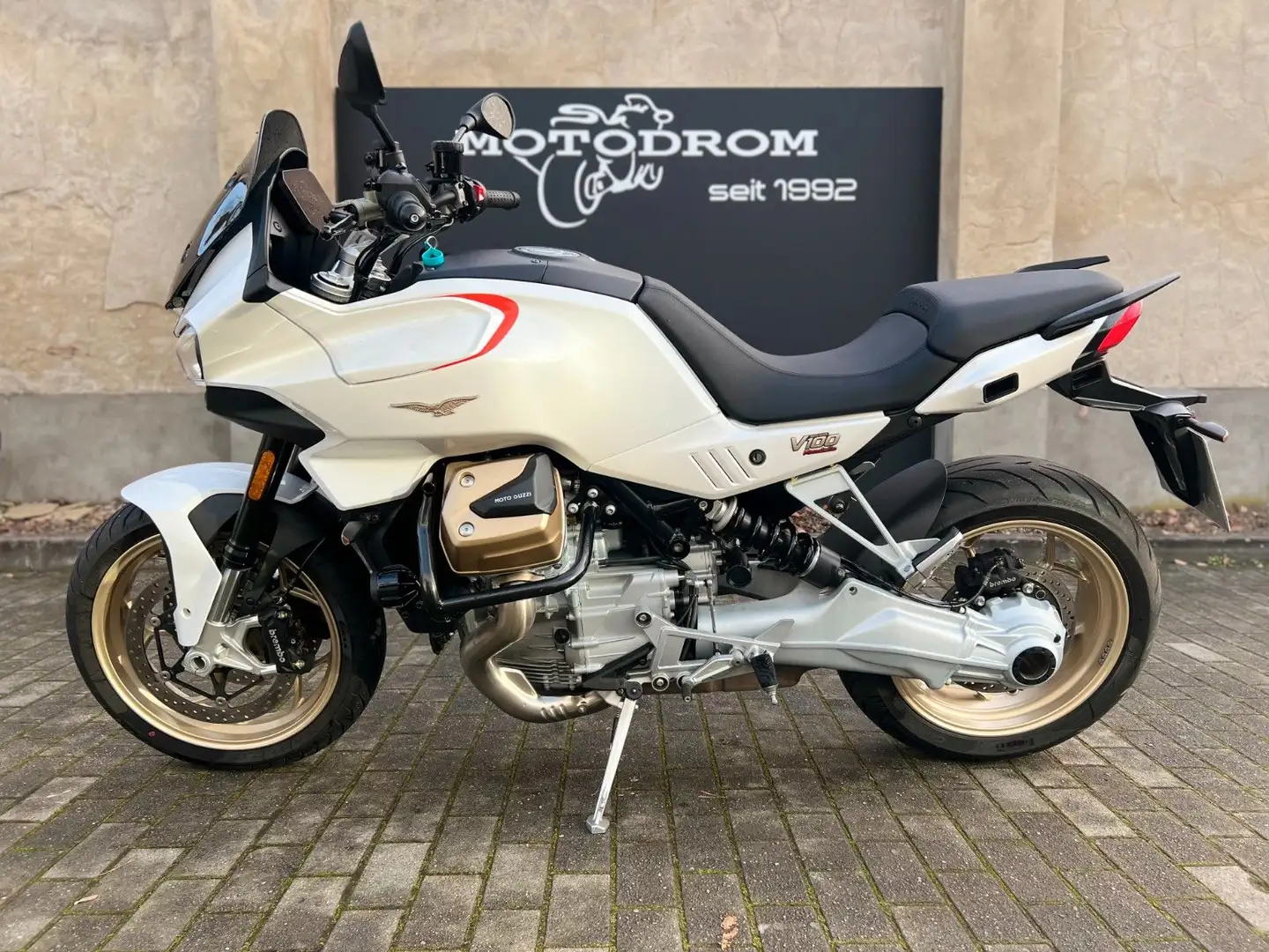 Moto Guzzi V 100 ZARD, Scheinwerfer, Sturzbügel Biały - 2