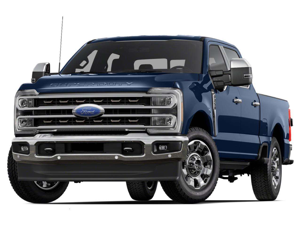 Gray 2024 Ford F-350 Super Duty Pickup Truck Four-Wheel Drive