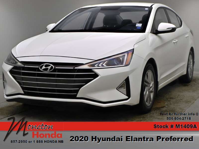 White 2020 Hyundai Elantra Sedan All-Wheel Drive Automatic