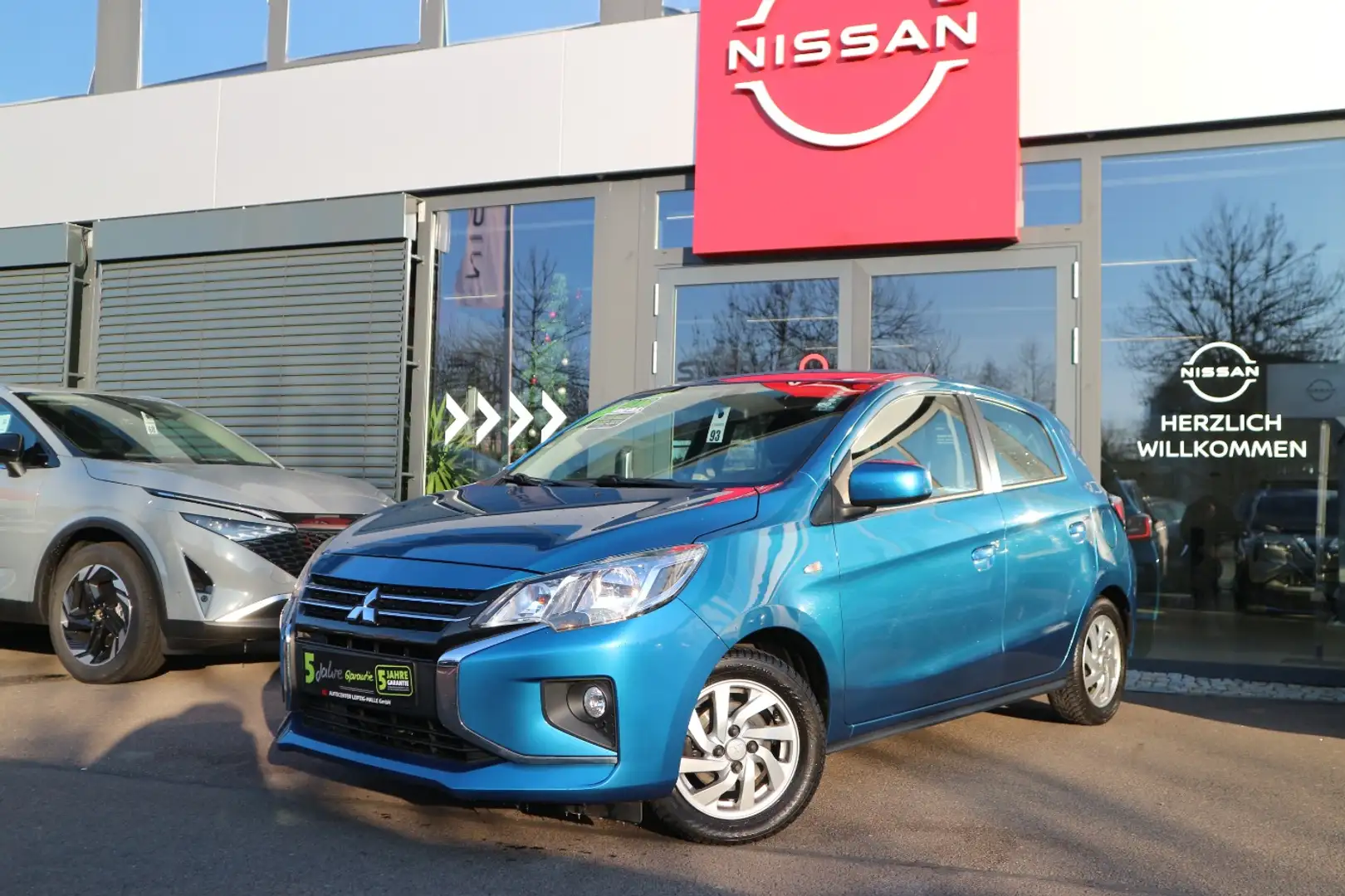 Mitsubishi Space Star 1.2 AutomatikTop SHZ Tempomat Klima Bleu - 2