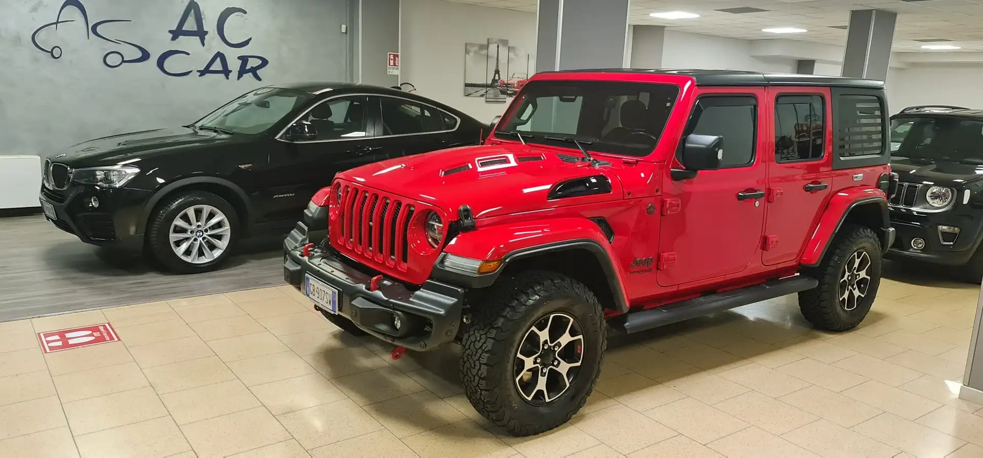 Jeep Wrangler Unlimited 2.2 mjt II Rubicon auto Rosso - 1