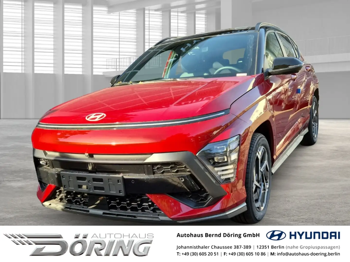 Hyundai KONA HYBRID N Line 1.6 Benzin Automatik 141PS Ultimate- Rot - 1