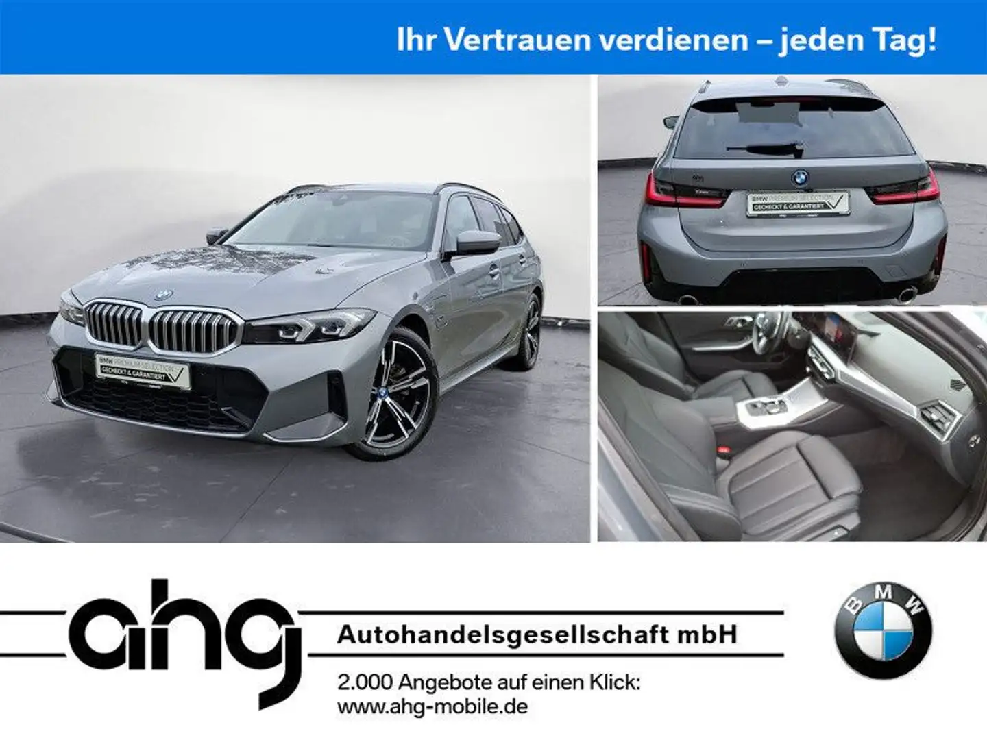 BMW 320 e Touring M Sport Navi RFK Sitzhzg. LED Grau - 1