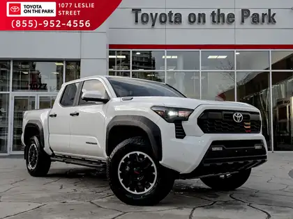 White 2025 Toyota Tacoma Pickup Truck Four-Wheel Drive Automatic