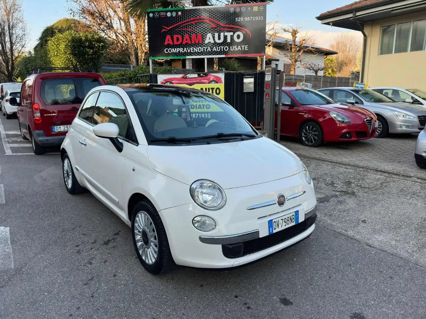 Fiat 500 1.2 lounge Bianco - 1