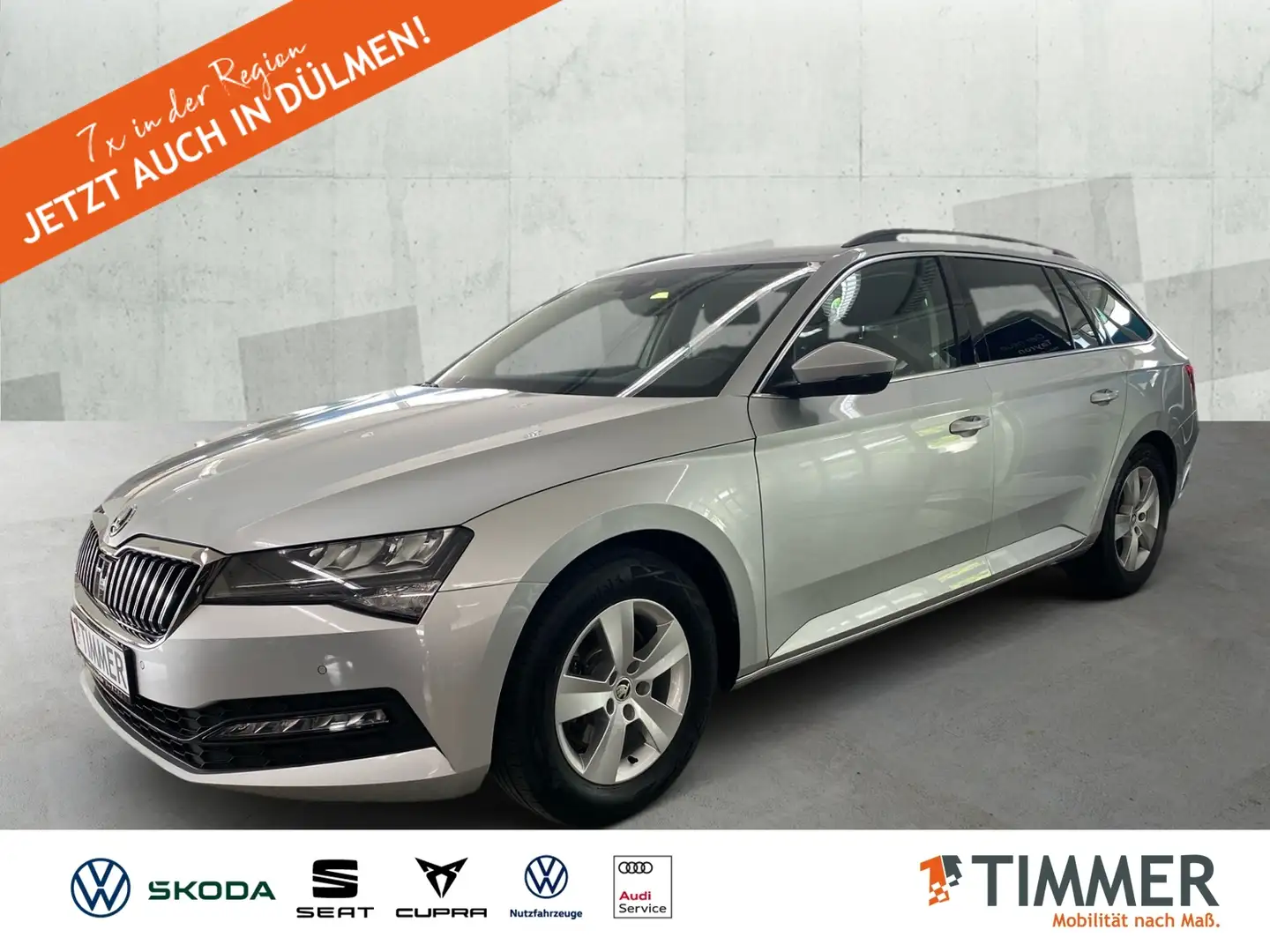 Skoda Superb Combi 2.0 TDI DSG *AHK *ACC *VIRTUAL *RKAM * Silber - 1
