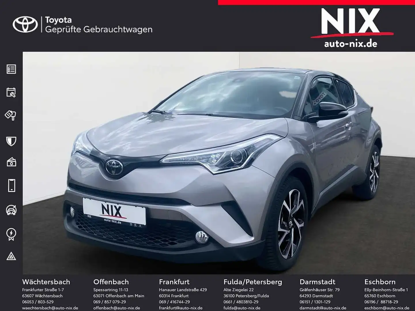 Toyota C-HR 1.2 Turbo, Style 4x2 Gris - 1