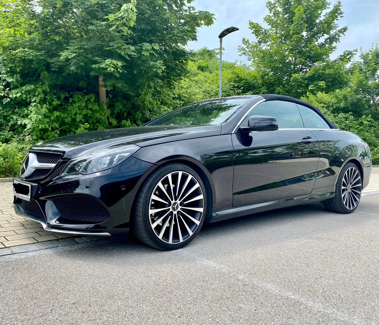 Mercedes-Benz E 350 BlueTEC Cabrio 7G*AMG*Aircap*LED*Navi*Harman-Kardo Zwart - 1