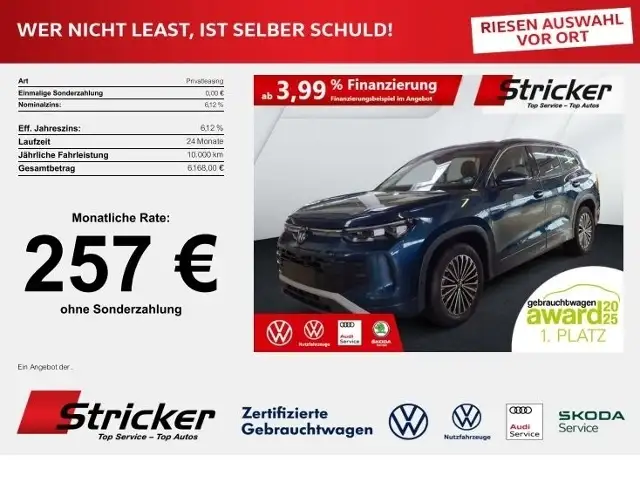 Volkswagen Tayron Life 1.5eTSI DSG 257,-ohne Anzahlung 7-Sitzer AHK