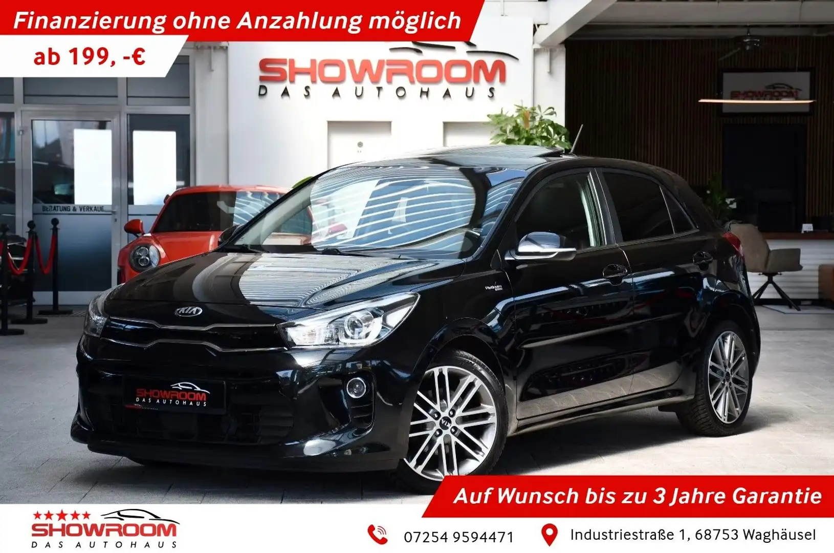 Kia Rio Platinum Red Edition Schiebedach Kamera Schwarz - 1