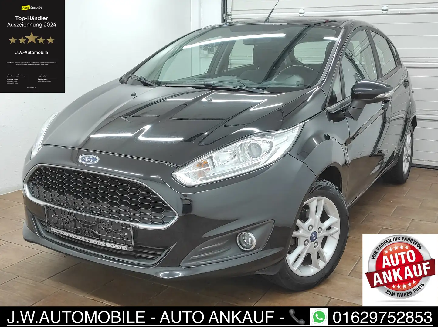 Ford Fiesta 1.0 KLIMA EURO-6 SHZ USB ALLWETTER LED START-STOP Чёрный - 1