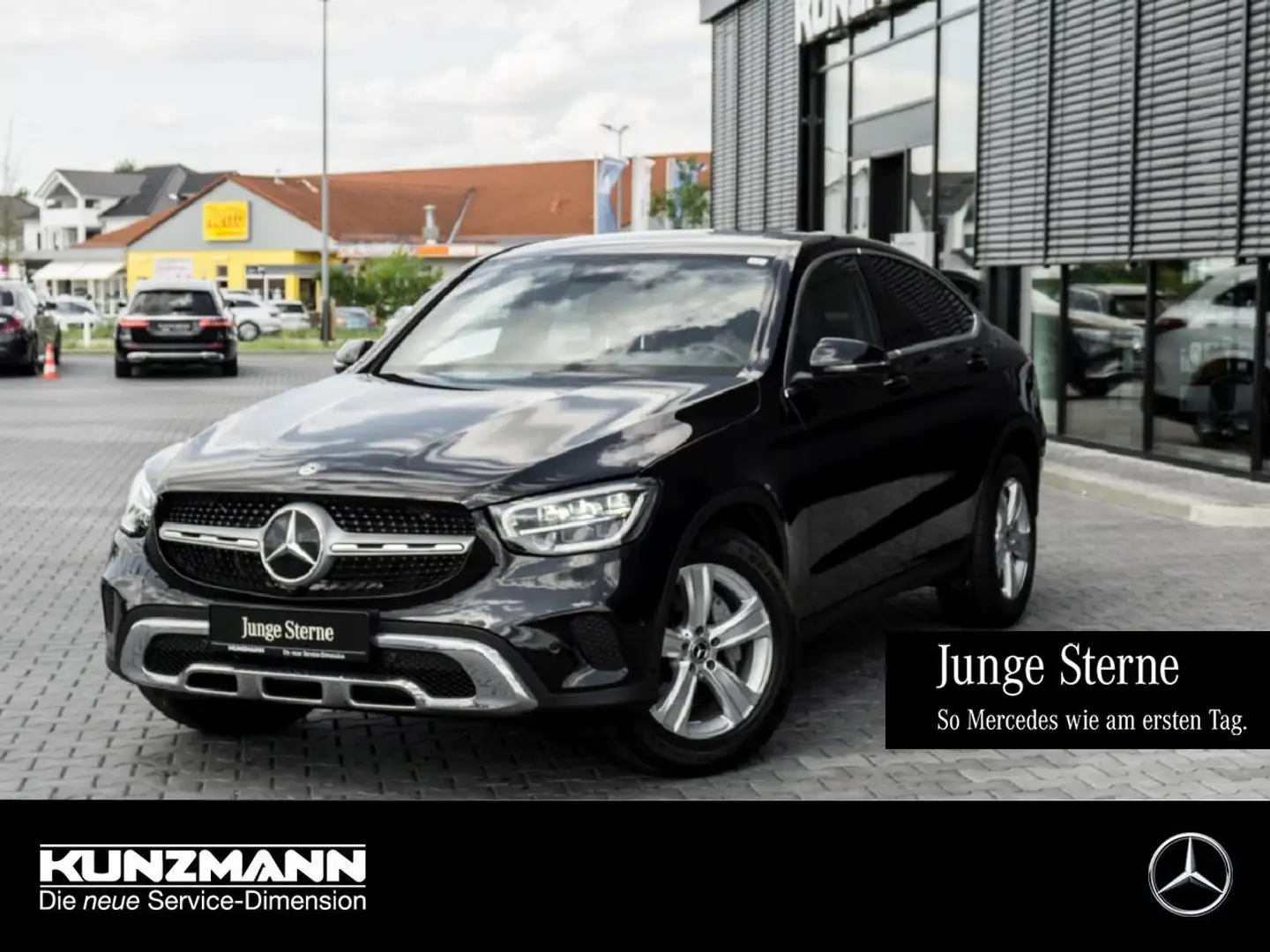 Mercedes-Benz GLC 200 4M Coupé Schiebedach 360° Memory Spur-P Schwarz - 1