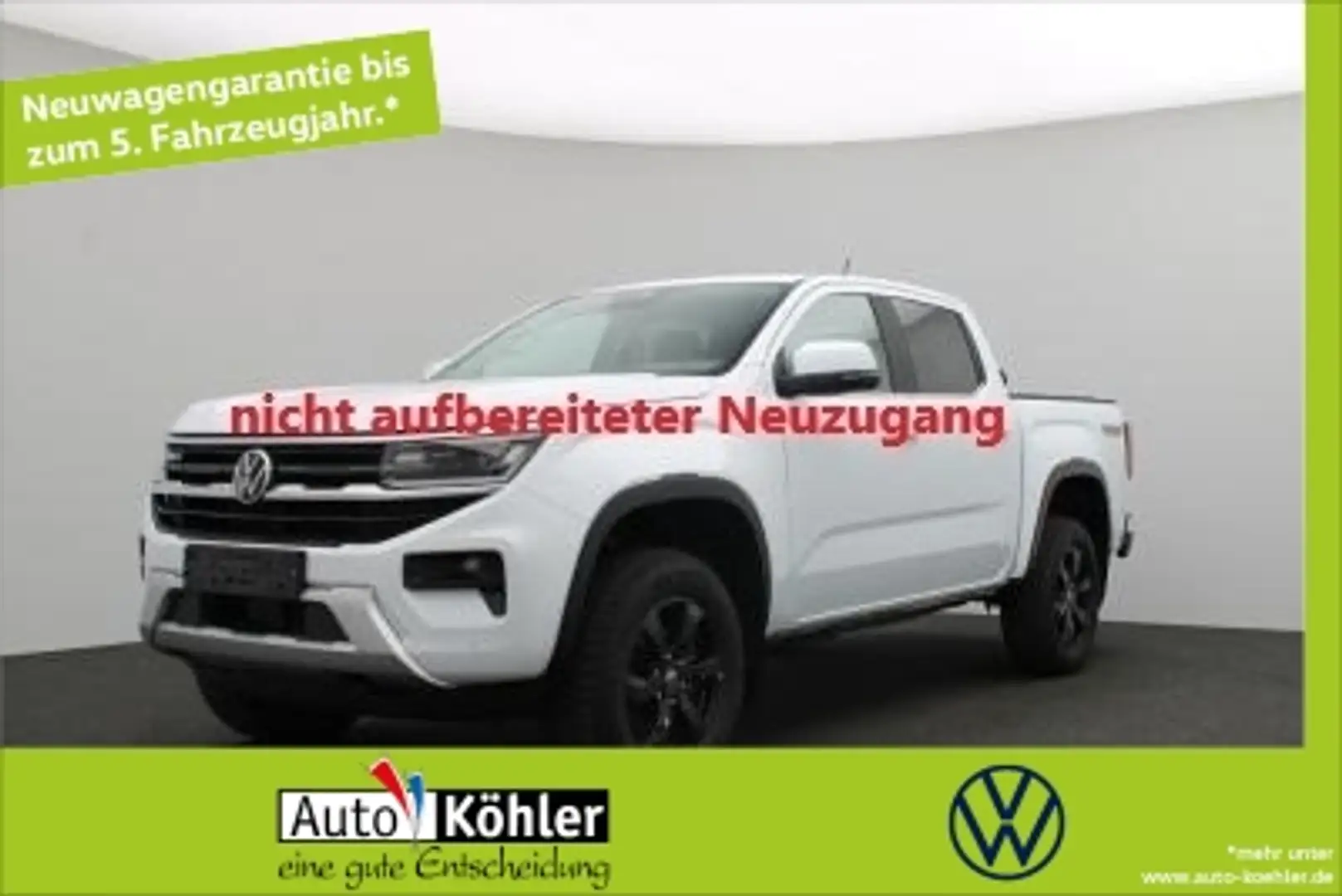 Volkswagen Amarok DC Style TDi 4M Matrix 2xKlima ACC AHK Weiß - 1