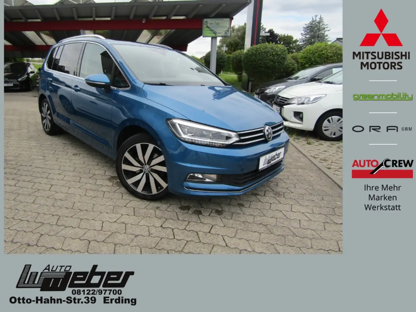 Volkswagen Touran Highline BMT 2.0 TDI SHZ KAMERA PDC PANORAMA Bleu - 1