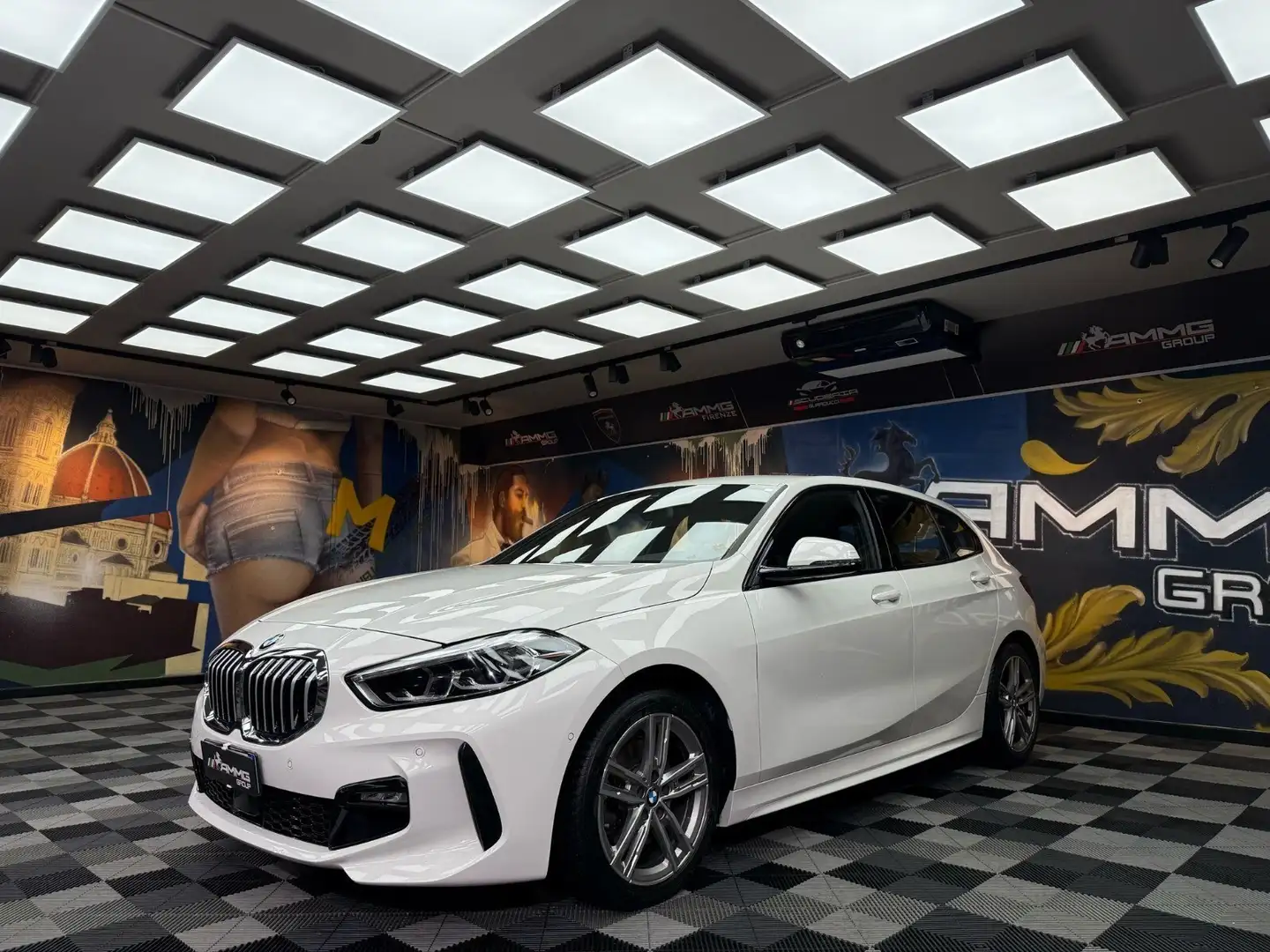 BMW 116 116d Msport auto (194) Blanc - 1
