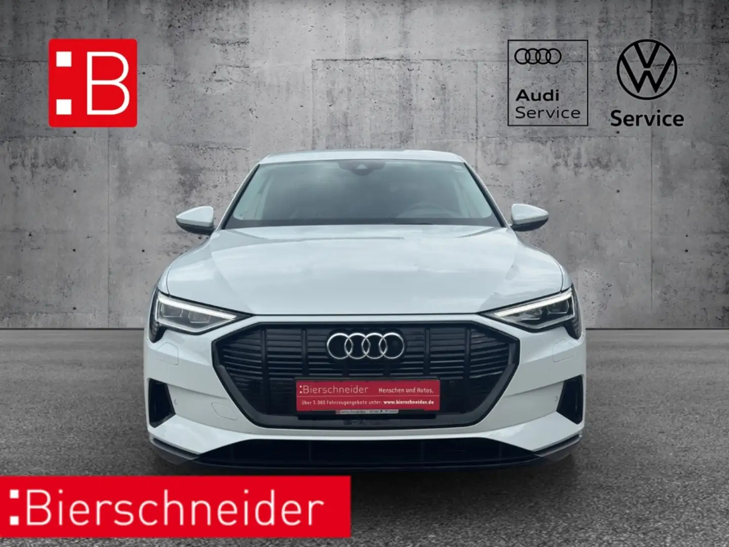 Audi e-tron 55 qu advanced BLACK AHK HEAD-UP VIRTUAL LUFT KAME Blanco - 2