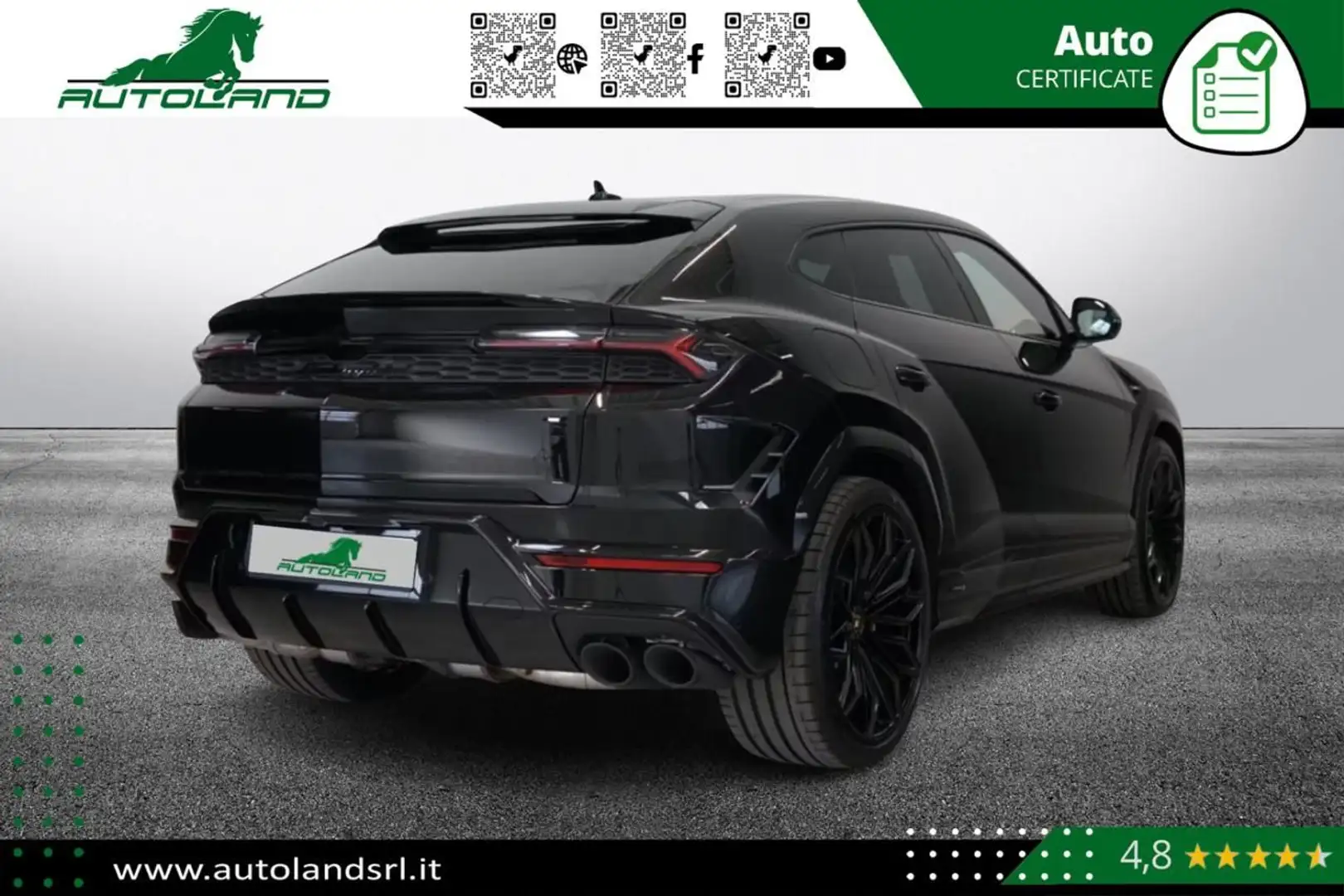 Lamborghini Urus 4.0 SE 799cv Leasing da 4900 euro*Consegna 30 gg Nero - 2