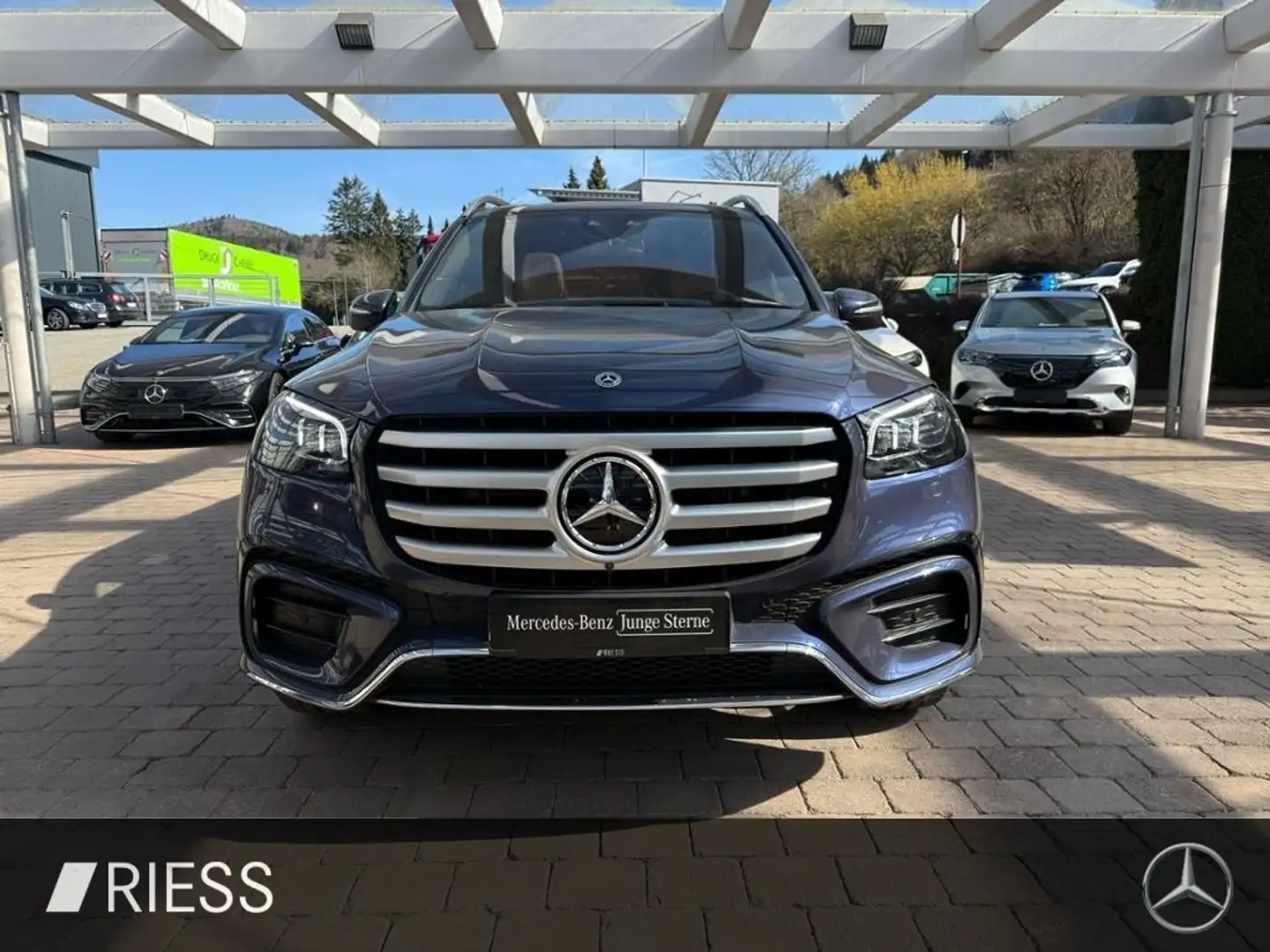 Mercedes-Benz GLS 450 d 4M AMG Sport Distr AHK Pano 7 Sitze Sitzkl Modrá - 2