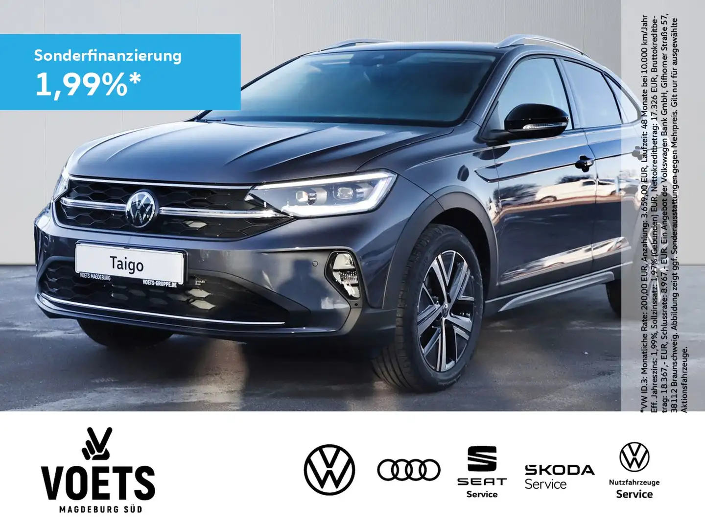 Volkswagen Taigo Style 1,0 l TSI OPF 85 kW (116 PS) 7-Gang-Doppe... Grau - 1