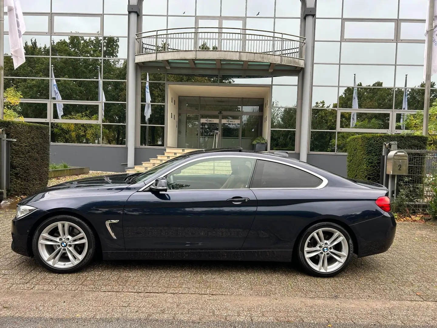 BMW 428 4-serie Coupé 428i High Executive sport leder,schu Bleu - 2