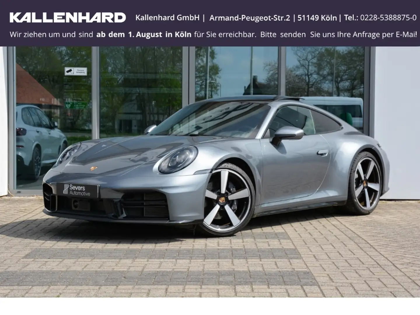 Porsche 911 992 Carrera 3.0- Sportpaket AD Navi Soundsystem Bo Plateado - 2