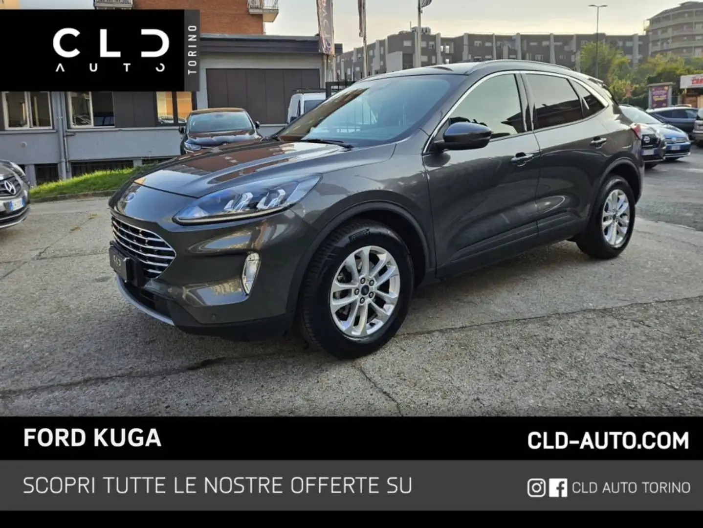 Ford Kuga 1.5 EcoBlue 120 CV aut. 2WD Gris - 1