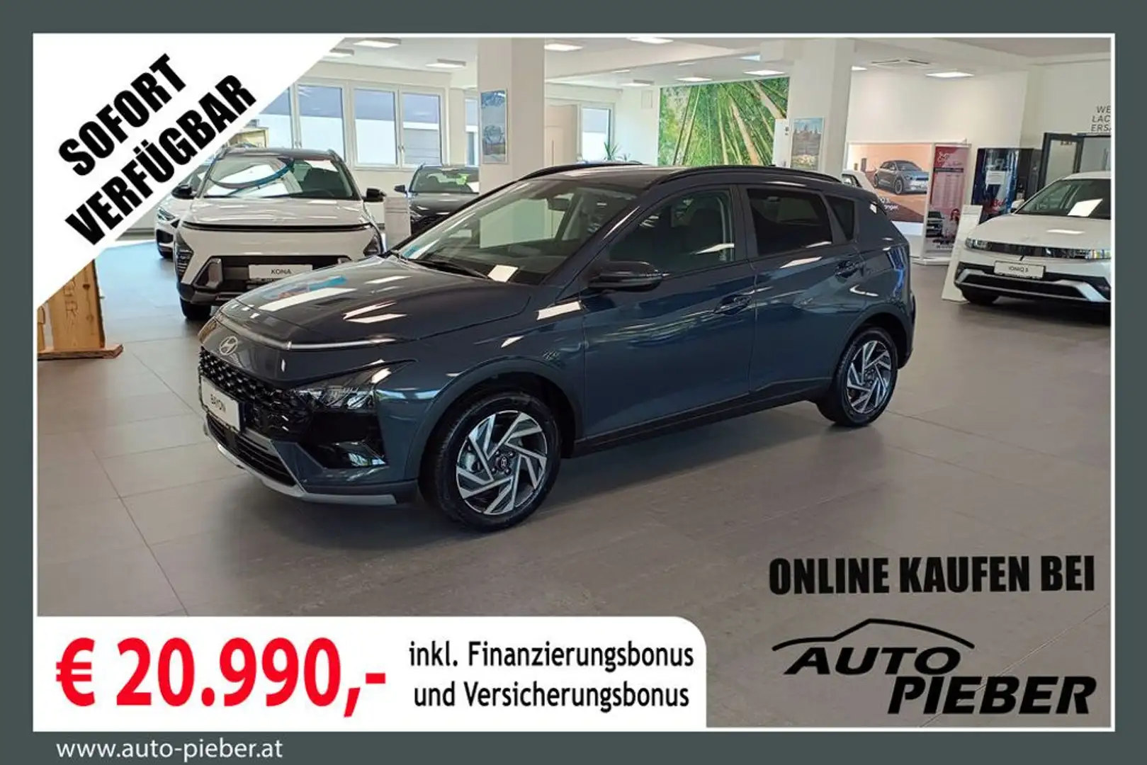 Hyundai BAYON 1,0 T-GDI GO! PLUS DCT *LED*ACC*Navi* Gris - 1