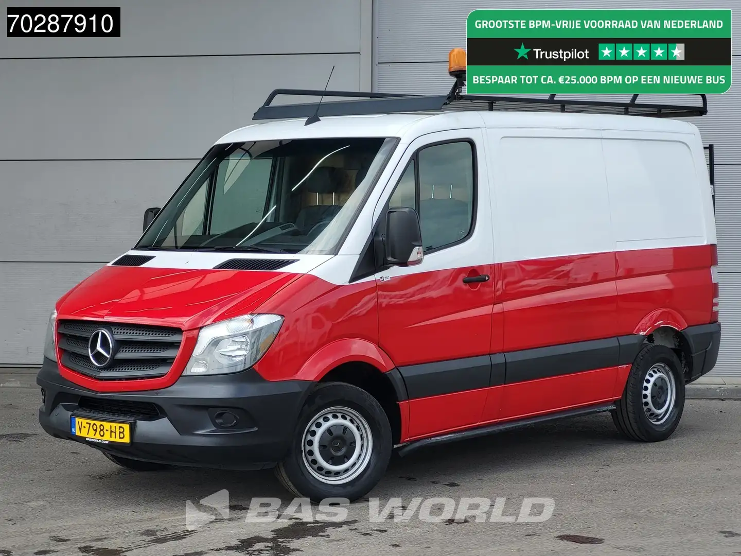 Mercedes-Benz Sprinter 214 CDI L2H1 Navi Airco Cruise Imperiaal Navi Euro Wit - 1