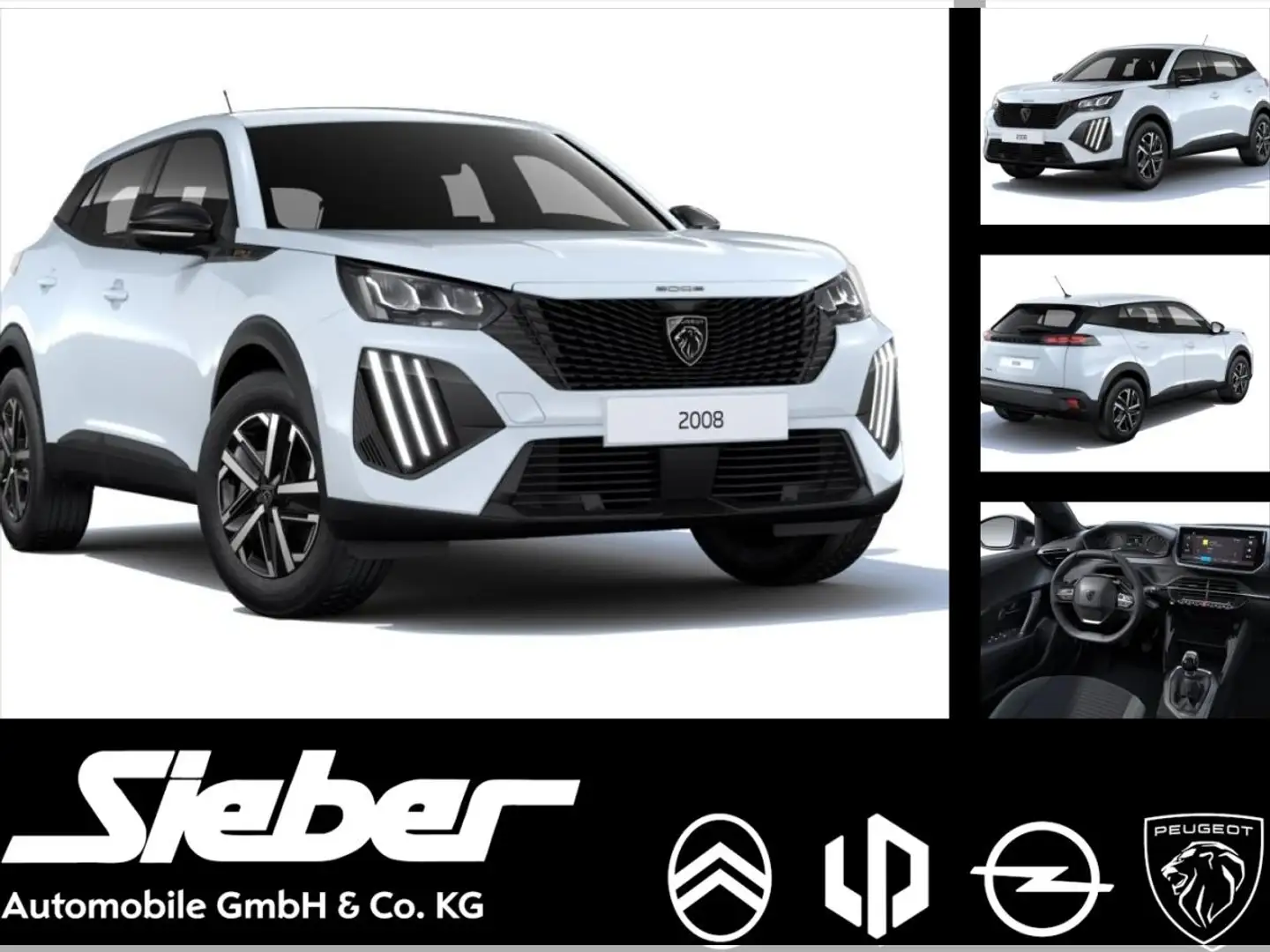 Peugeot 2008 1.2 PureTech GT **Navi**PDC**Klima** Weiß - 1