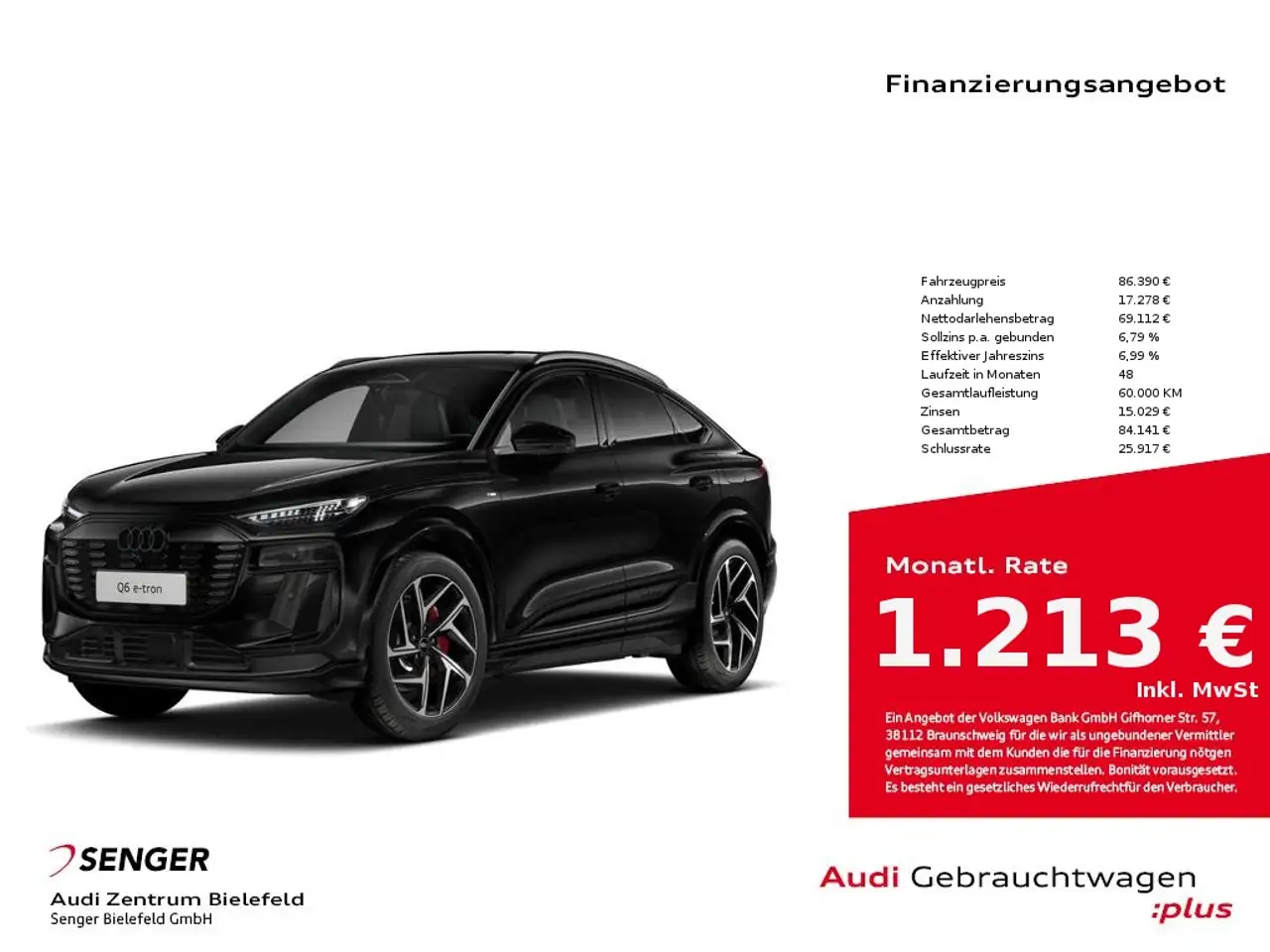 Audi Q6 e-tron e-tron Sportback performance